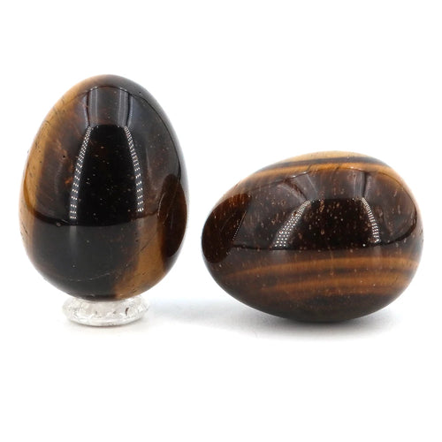 30x40mm Natural Yoni Egg Shaped Crystal Round Minerals Stone Polished