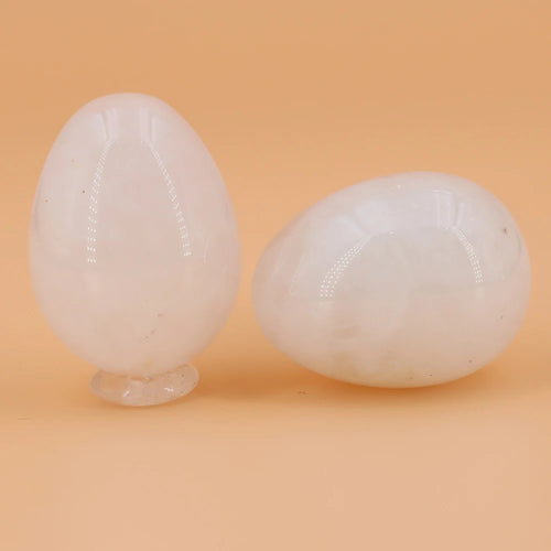 30x40mm Natural Yoni Egg Shaped Crystal Round Minerals Stone Polished