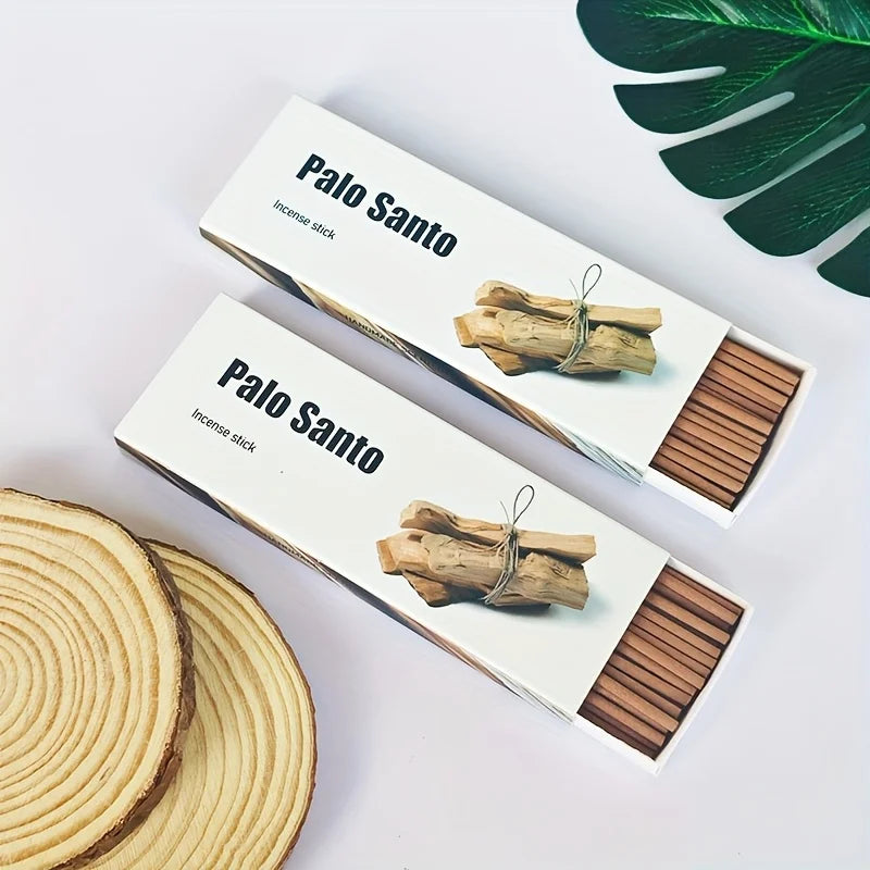 30 High-Grade Palo Santo Sticks, White Sage, Cedar, and Coffee-Scented