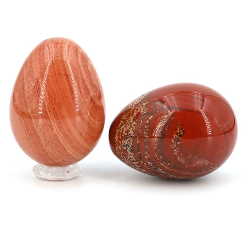 30x40mm Natural Yoni Egg Shaped Crystal Round Minerals Stone Polished