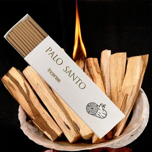 30 High-Grade Palo Santo Sticks, White Sage, Cedar, and Coffee-Scented