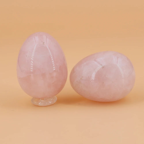 30x40mm Natural Yoni Egg Shaped Crystal Round Minerals Stone Polished