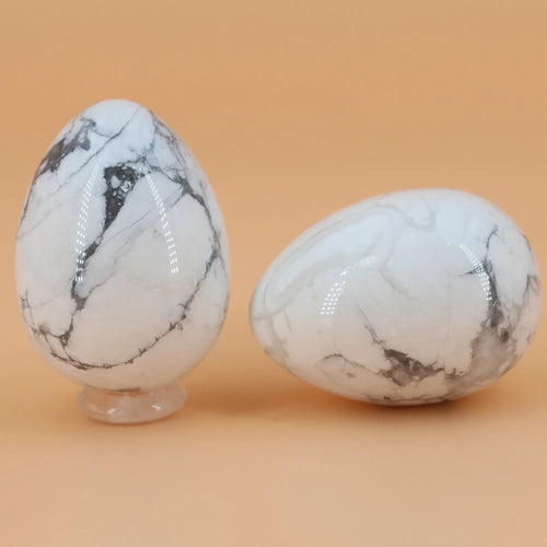 30x40mm Natural Yoni Egg Shaped Crystal Round Minerals Stone Polished