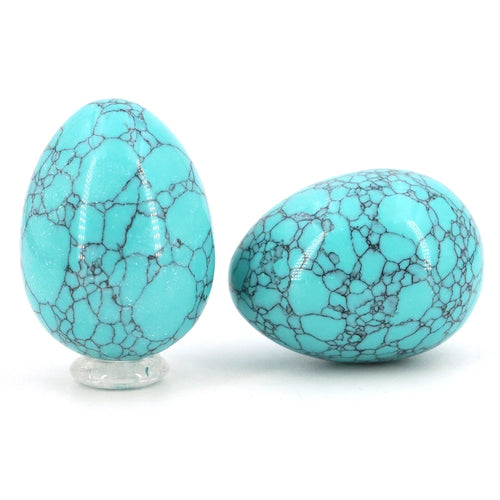 30x40mm Natural Yoni Egg Shaped Crystal Round Minerals Stone Polished
