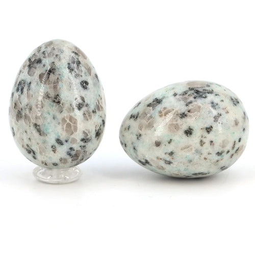 30x40mm Natural Yoni Egg Shaped Crystal Round Minerals Stone Polished