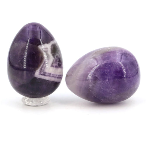 30x40mm Natural Yoni Egg Shaped Crystal Round Minerals Stone Polished