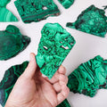 1pc Natural Crystal Green Eyes Malachite Raw Stone Healing Stone