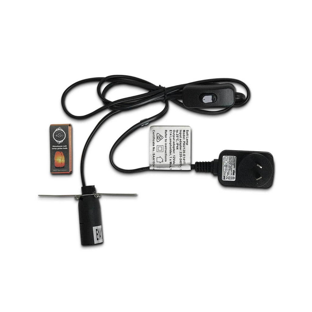 12V 12W Fire Bowl Himalayan Pink Salt Lamp Carved Rock Crystal Light