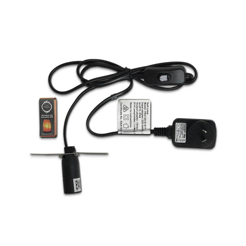 12V 12W Fire Bowl Himalayan Pink Salt Lamp Carved Rock Crystal Light