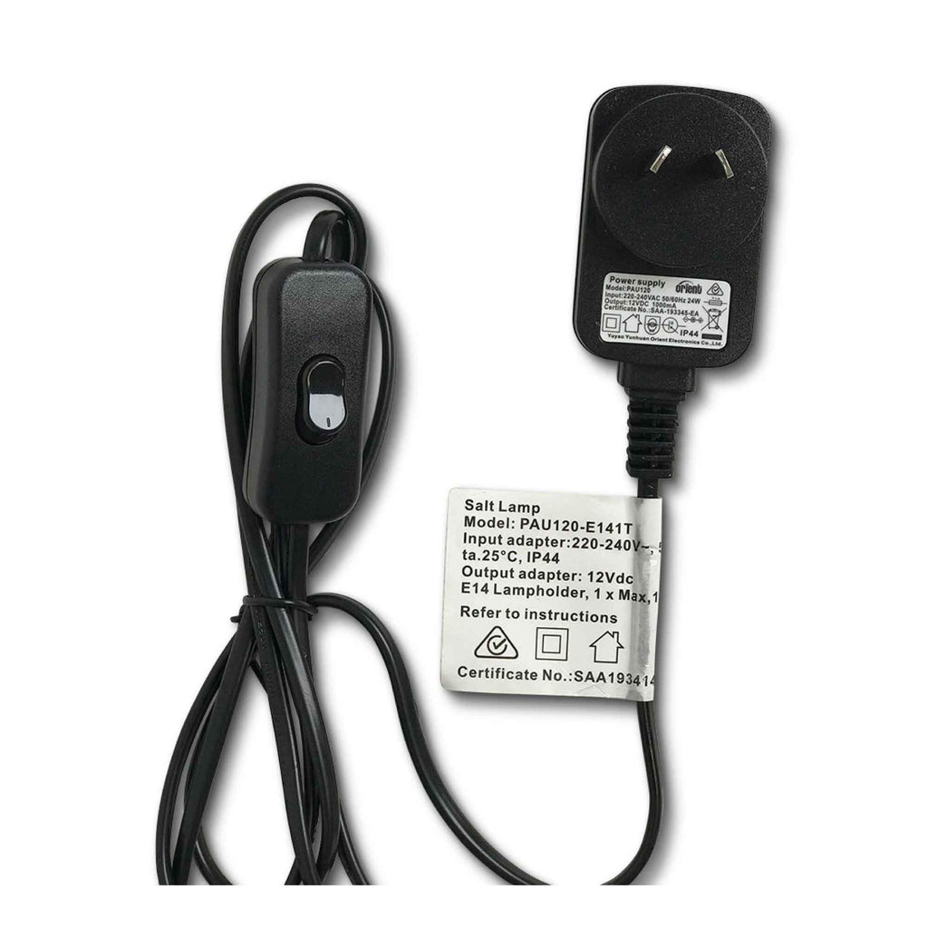 12V 12W Fire Bowl Himalayan Pink Salt Lamp Carved Rock Crystal Light