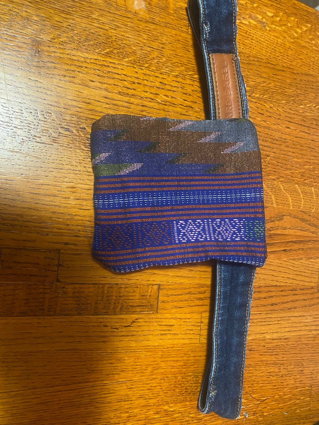 Upcycled Denim Cross Body Bag Size Medium