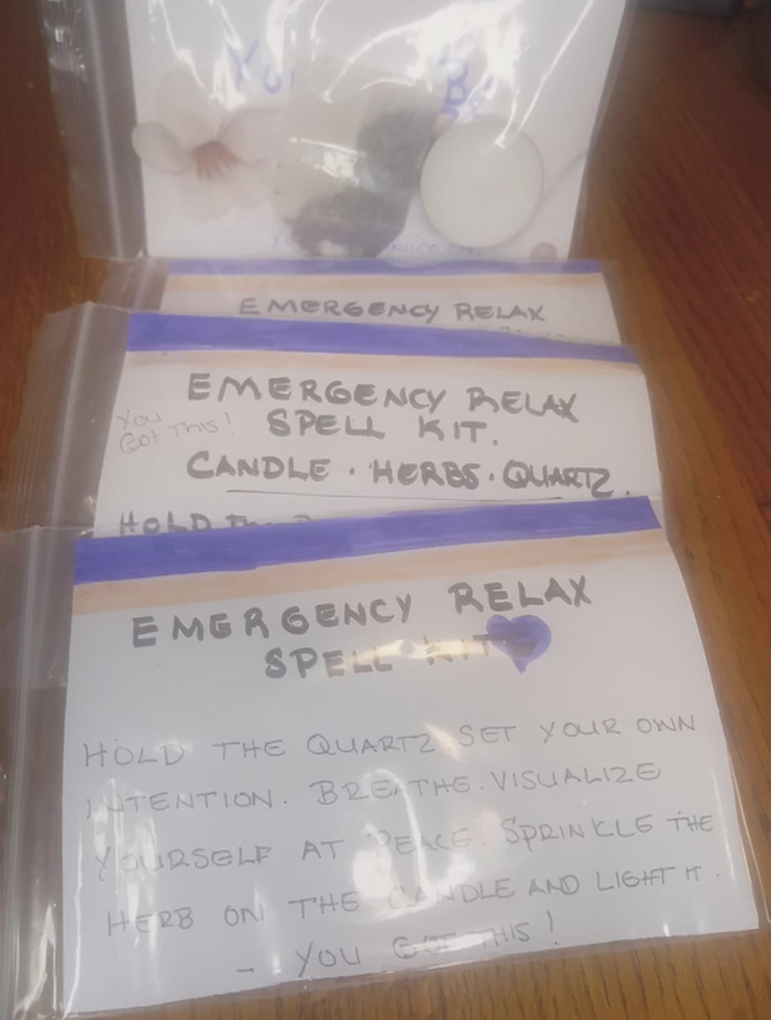 Emergency Relax Spell Kit (4 pack)
